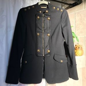 DIANE VON FURSTENBERG ARTURO MILITARY WOOL COAT